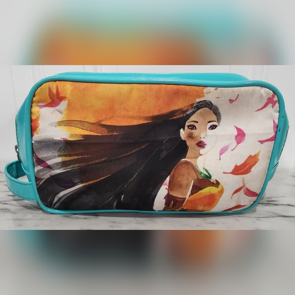 London Soho New York Pocahontas turquoise make up bag - Picture 2 of 12